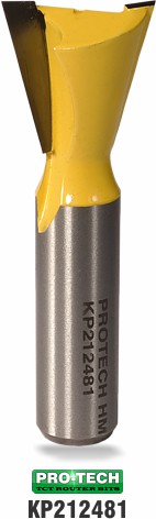 Dovetail router bit sample