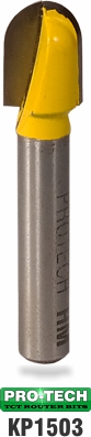 Veining router bit sample